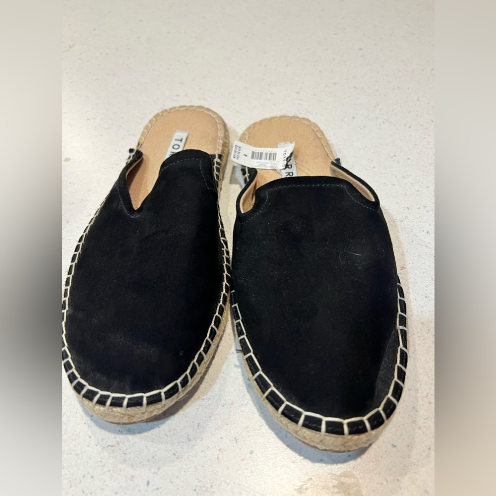 Torrid Black Slide on shoes size 8